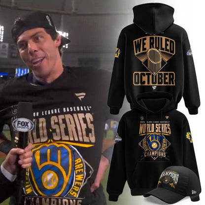 Women's Milwaukee Brewers 2026 World Series Champions Black Hoodie