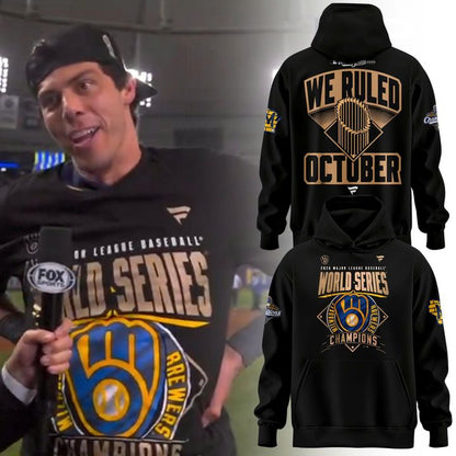 Milwaukee Brewers 2026 World Series Champions Black Hoodie