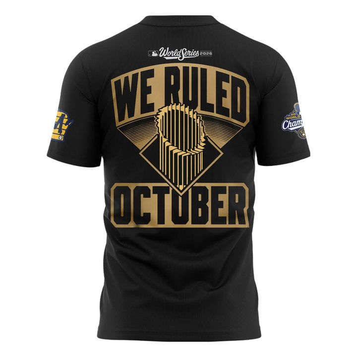Adults' & Kids' Milwaukee Brewers 2026 World Series Champions Black T-Shirt