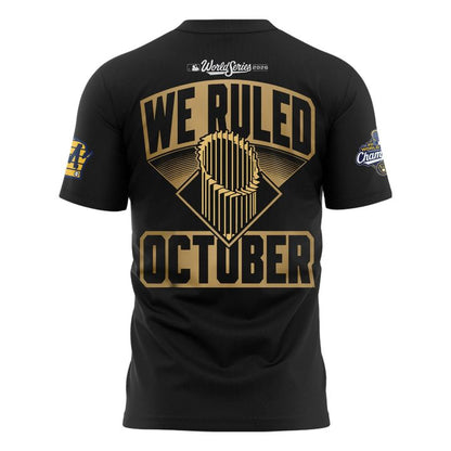 Adults' & Kids' Milwaukee Brewers 2026 World Series Champions Black T-Shirt