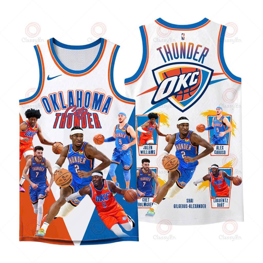 Oklahoma City Team 3D Basketball Jersey