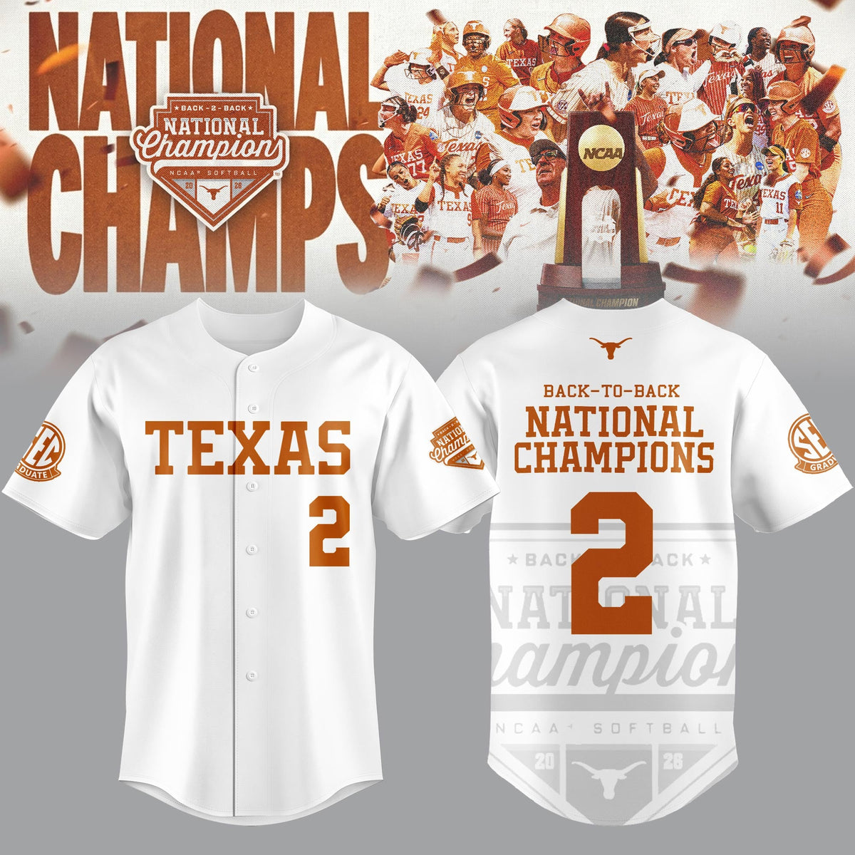 _2026 WCWS Back-To-Back National Champions Jersey