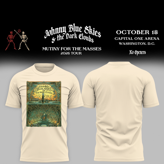 Johnny Blue Skies And The Dark Clouds Washington DC 2026 Event Poster Live At Capital One Arena October 18 2026 Shirt