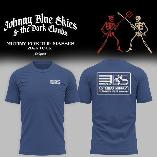 Johnny Blue JBS - Mutiny for the Masses 2026 Tour T-Shirt