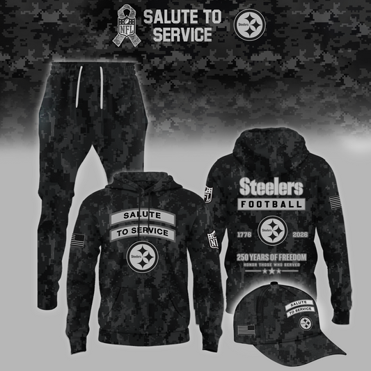 Limited Edition Pittsburgh Steelers Salute to Service 2026 Hoodie