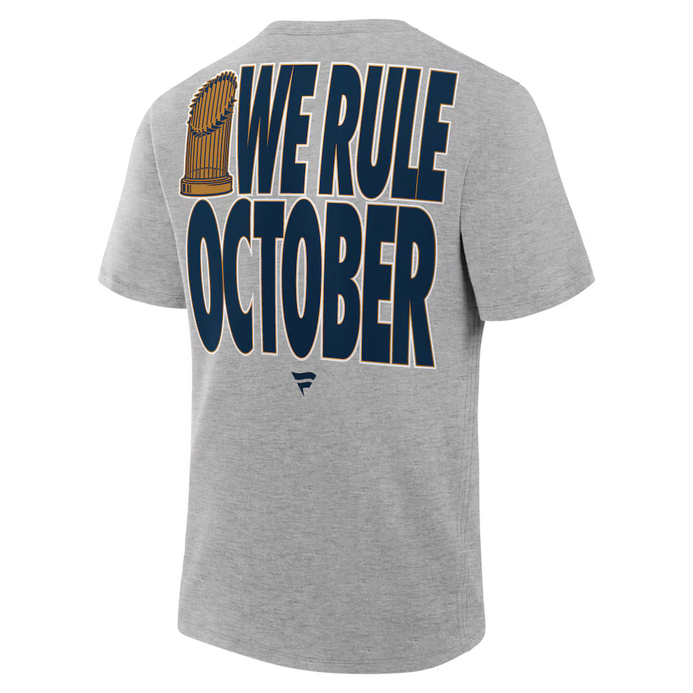 We Rule October LA Dodgers 2025 World Series Champions T-Shirt - 100% Cotton - Unisex