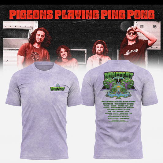 Pigeons Playing Ping Pong Band Merch Shirt 2026