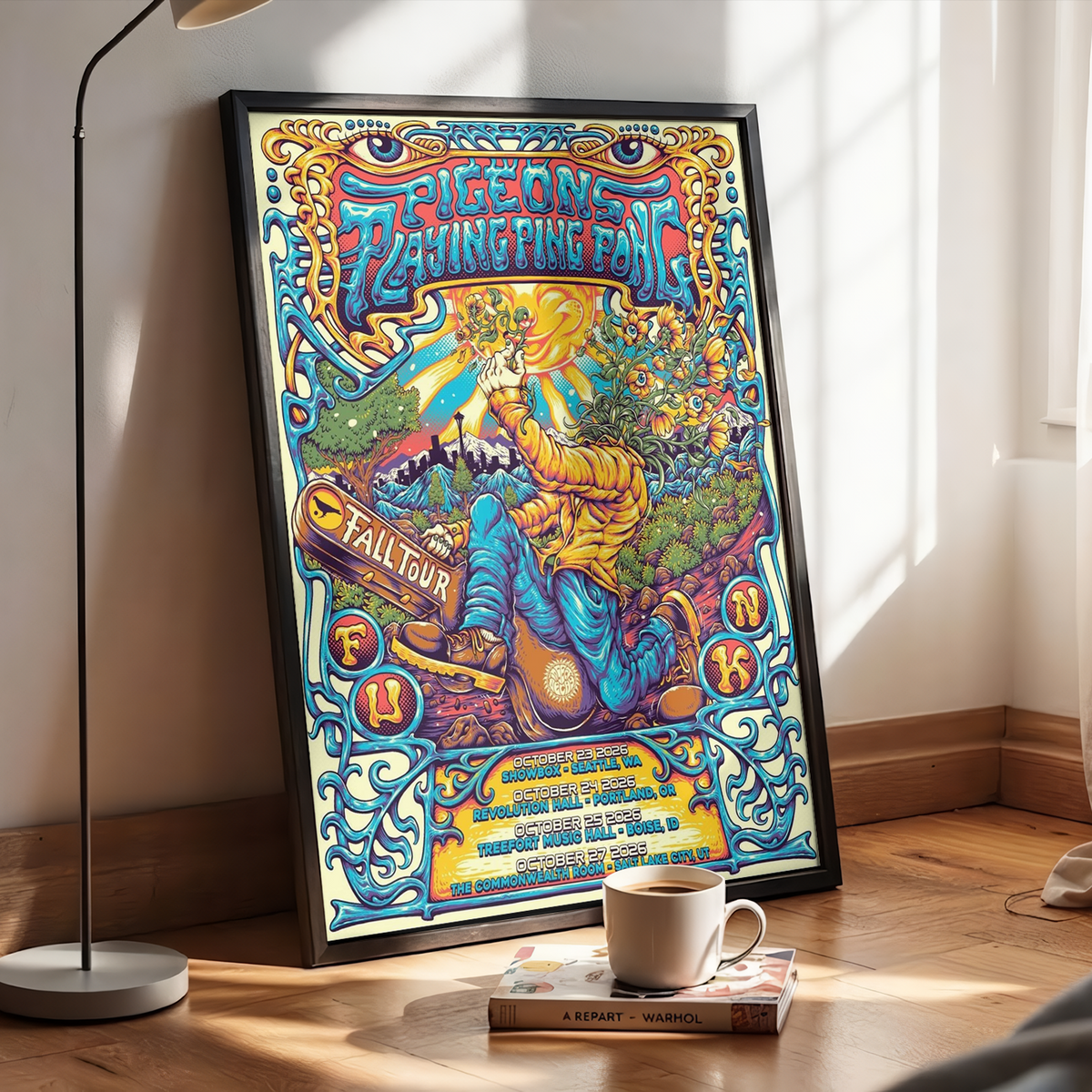 Pigeons Playing Ping Pong Fall Tour 2026 October 23-27 In Seattle Portland Boise And Salt Lake City Decor Poster Canvas