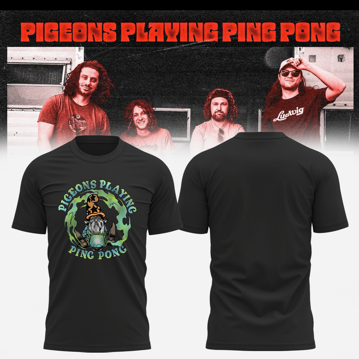Pigeons Playing Ping Pong Band Merch Shirt 2026