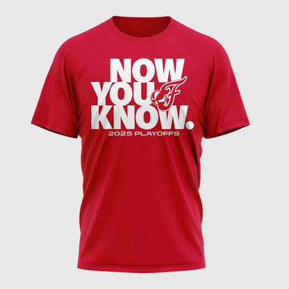 Now You Know Indiana Fever T-Shirt WNBA Playoff 2025