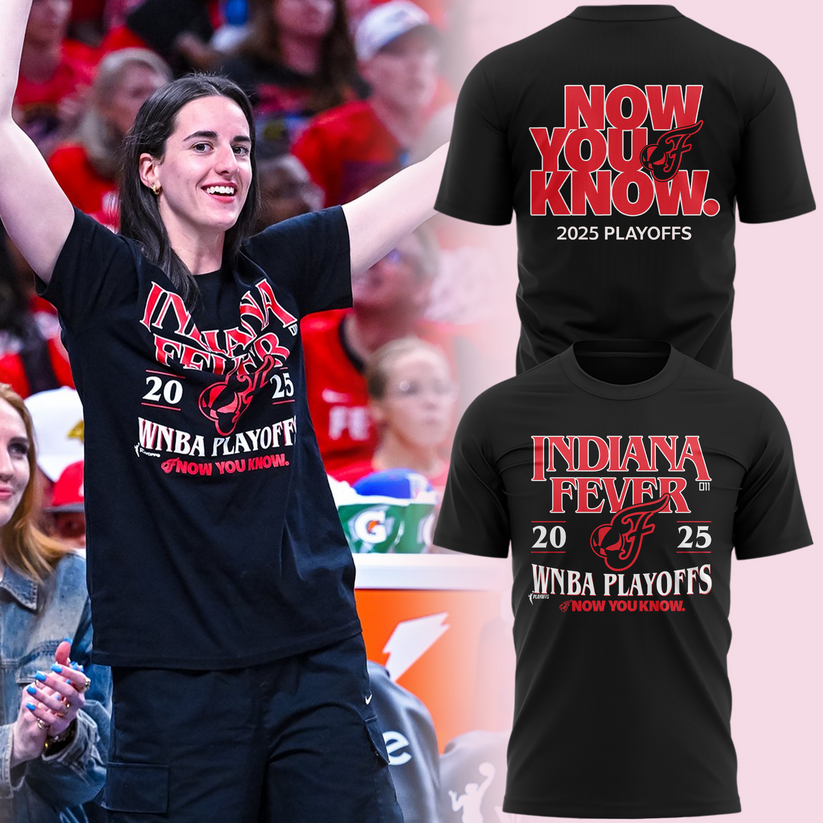 Now You Know Indiana Fever T-Shirt WNBA Playoff 2025