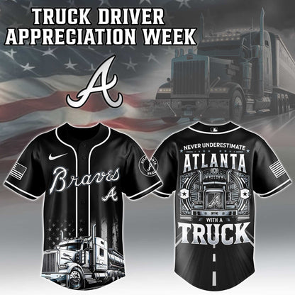 Atlanta Braves Nation Truck Driver Appreciation Week Limited Edition Jersey 2025