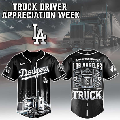 Los Angeles Dodgers Nation Truck Driver Appreciation Week Limited Edition Jersey 2025