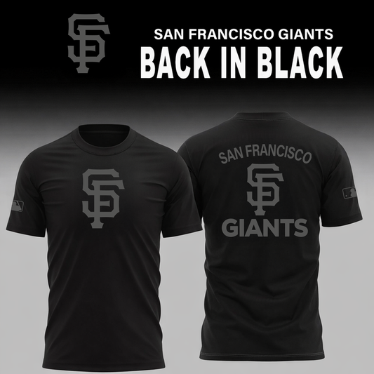 San Francisco Giants 2026 Back In Black Limited Edition T-Shirt