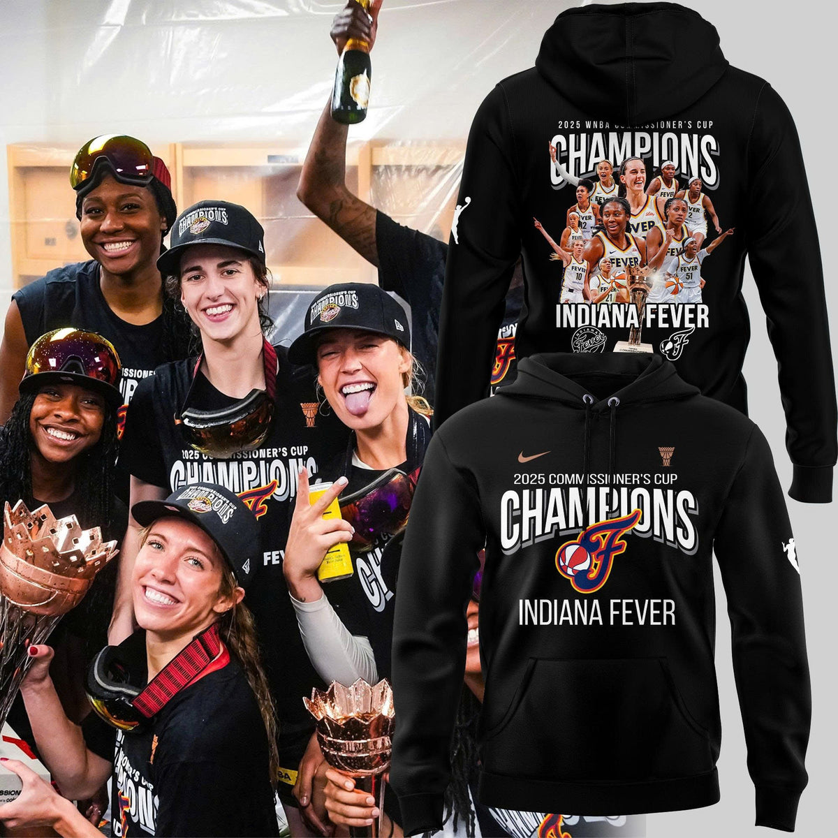 Special Edition 2025 WNBA Commissioners Cup Champions Hoodie