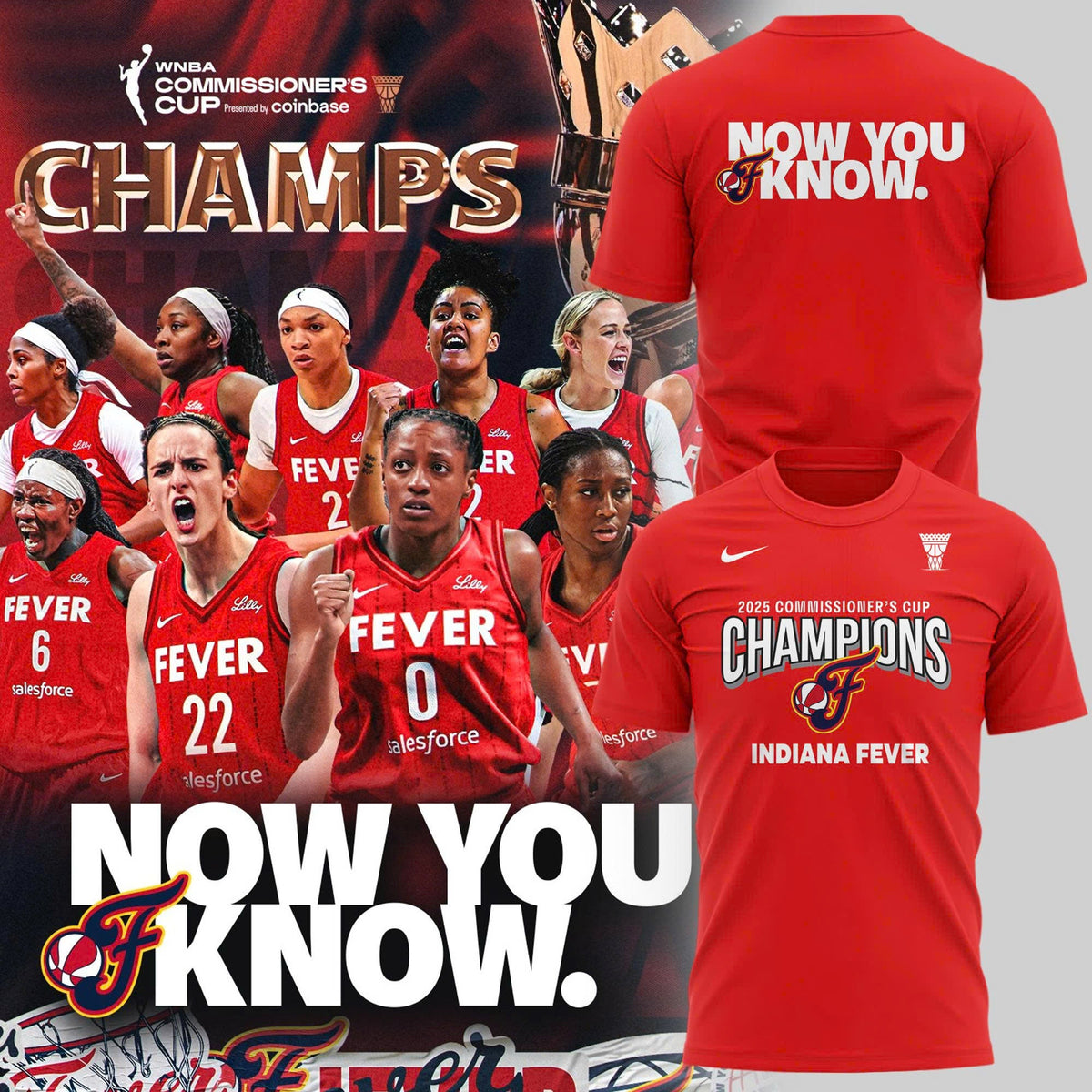 Special Edition 2025 WNBA Commissioner's Cup Champions T-Shirt