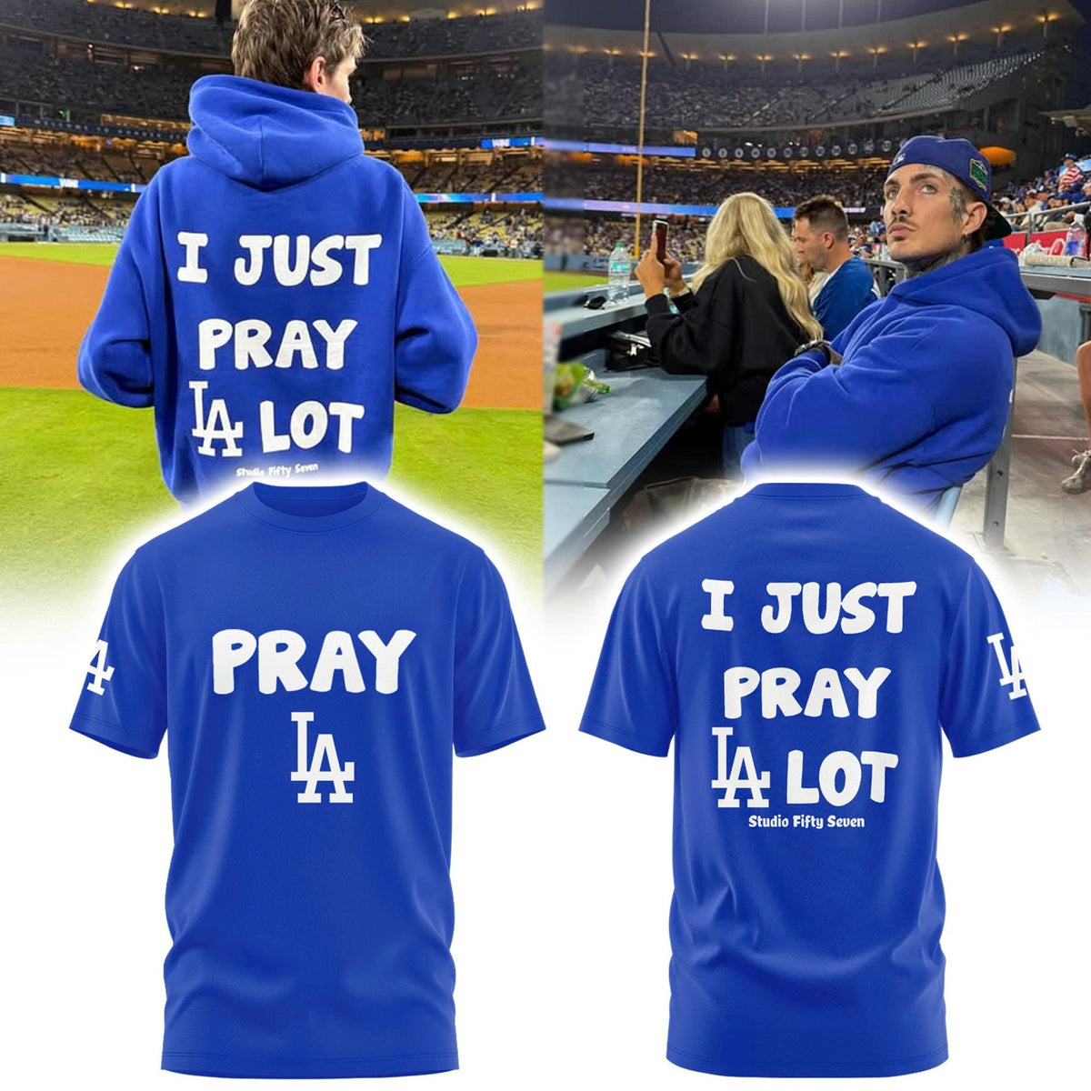 "I Just Pray LA Lot" LA Dodgers T-Shirt