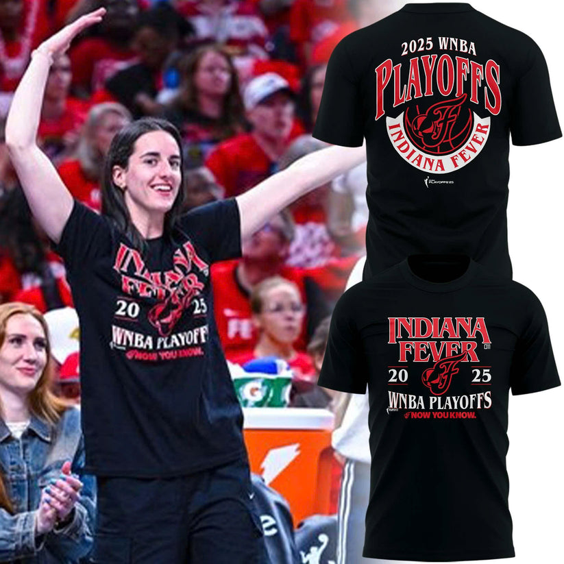 Caitlin Clark ” Shoutout The Fans ” Indiana Fever T-Shirt WNBA Playoff 2025