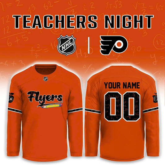 ’26 Philadelphia Flyers Teacher Appreciation Night Hockey Limited Edition Jersey v2