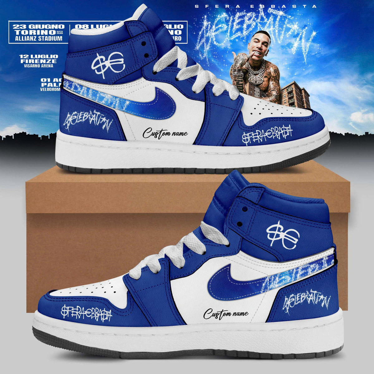.Sfera Ebbasta Tour 2026 Limited Shoes