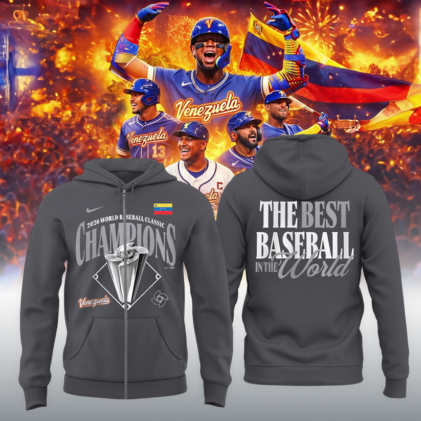 Venezuela Baseball 2026 World Baseball Classic Zip Hoodie